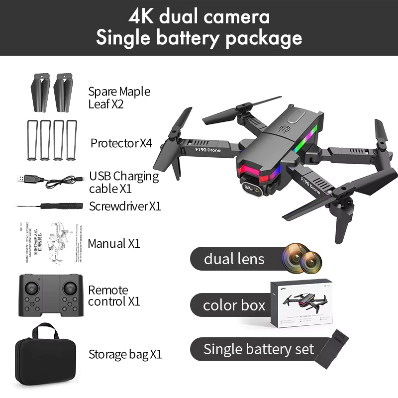 📸F190 Mini Dron con cámara Full HD