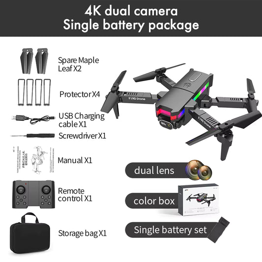 📸F190 Mini Dron con cámara Full HD